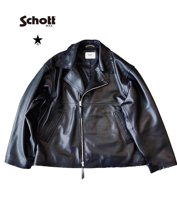 【Schott】SHEEP LEATHER JACKET 詳細画像 ブラック 1