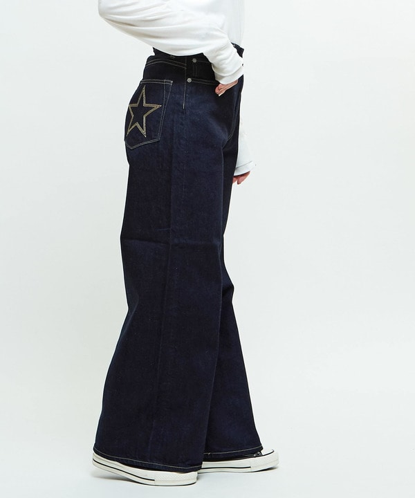 【KURO】WIDE DENIM PANTS INDIGO (WOMEN'S) 詳細画像 4