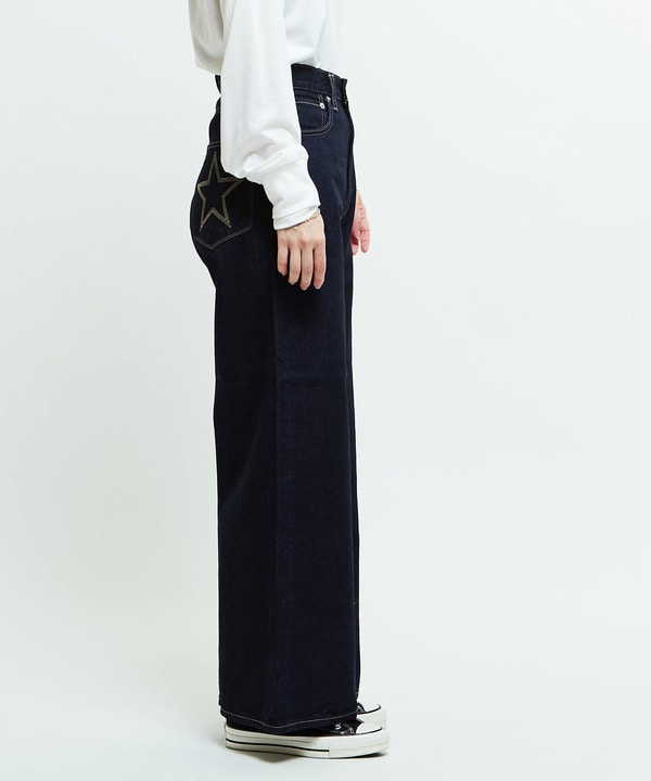 【KURO】WIDE DENIM PANTS INDIGO (WOMEN'S) 詳細画像 8