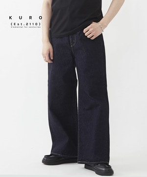 【KURO】WIDE DENIM PANTS INDIGO