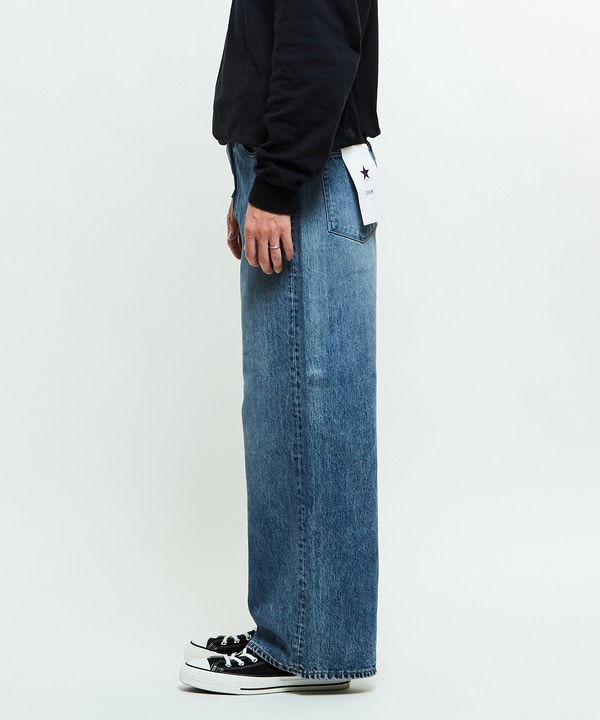 【KURO】WIDE DENIM PANTS LIGHT INDIGO 詳細画像 2