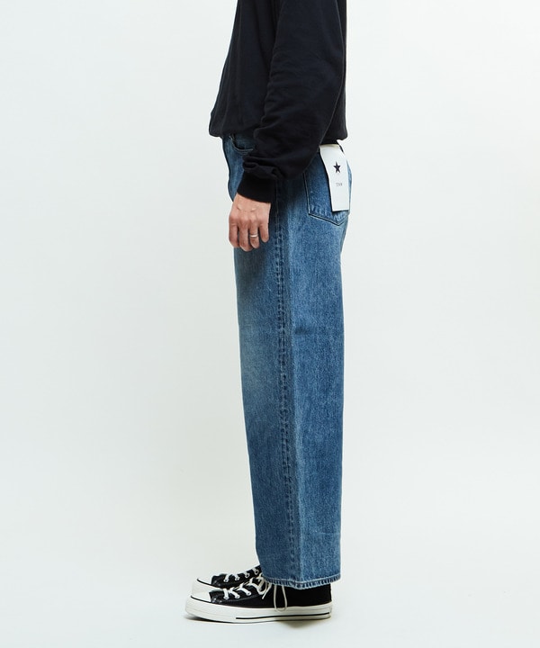 【KURO】WIDE DENIM PANTS LIGHT INDIGO 詳細画像 5