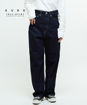 【KURO】STANDARD DENIM PANTS INDIGO (WOMEN'S)