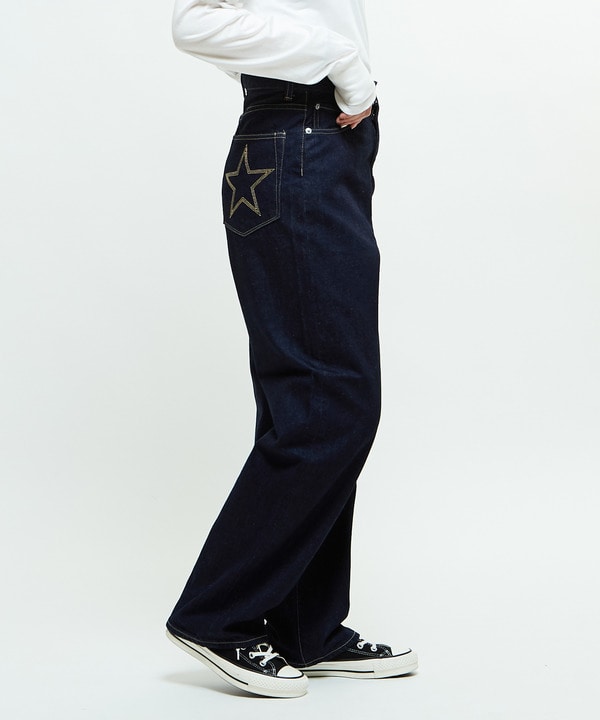 【KURO】STANDARD DENIM PANTS INDIGO (WOMEN'S) 詳細画像 3