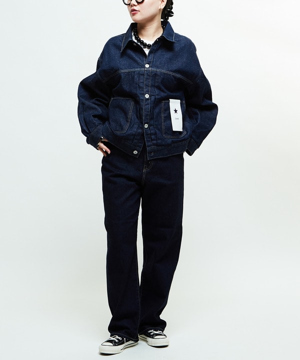 【KURO】STANDARD DENIM PANTS INDIGO (WOMEN'S) 詳細画像 4