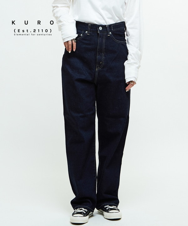 【KURO】STANDARD DENIM PANTS INDIGO (WOMEN'S) 詳細画像 インディゴブルー 1