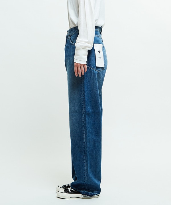 【KURO】STANDARD DENIM PANTS LIGHT INDIGO (WOMEN'S) 詳細画像 8