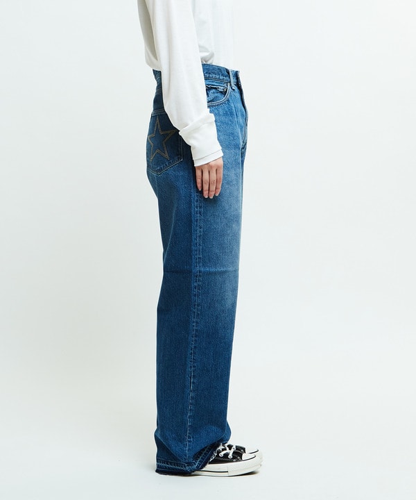 【KURO】STANDARD DENIM PANTS LIGHT INDIGO (WOMEN'S) 詳細画像 9