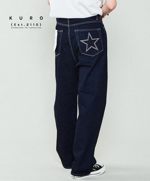 【KURO】STANDARD DENIM PANTS INDIGO