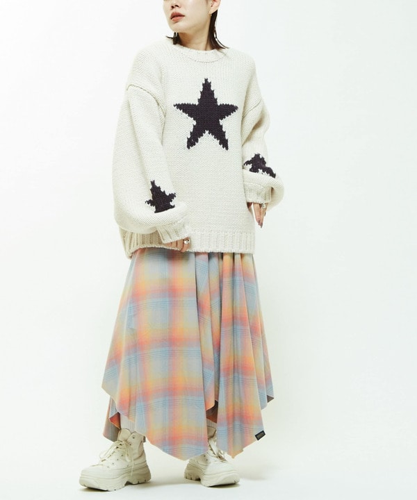 【PENDLETON】STAR★ CUT FLANNEL CHECKED SKIRT 詳細画像 13