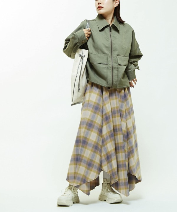 【PENDLETON】STAR★ CUT FLANNEL CHECKED SKIRT 詳細画像 16