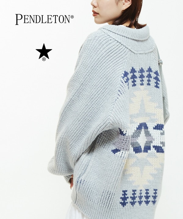 【PENDLETON】LOWGAGE COWICHAN SWEATER 詳細画像 杢グレー 1