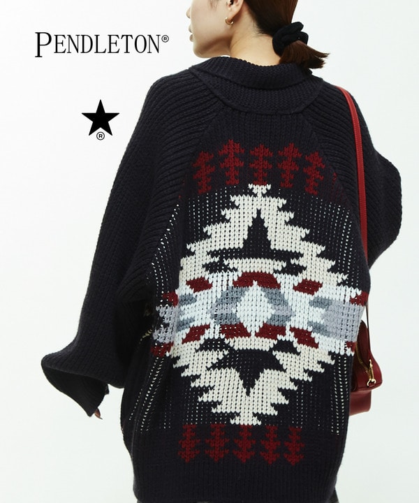 【PENDLETON】LOWGAGE COWICHAN SWEATER 詳細画像 ブラック 1