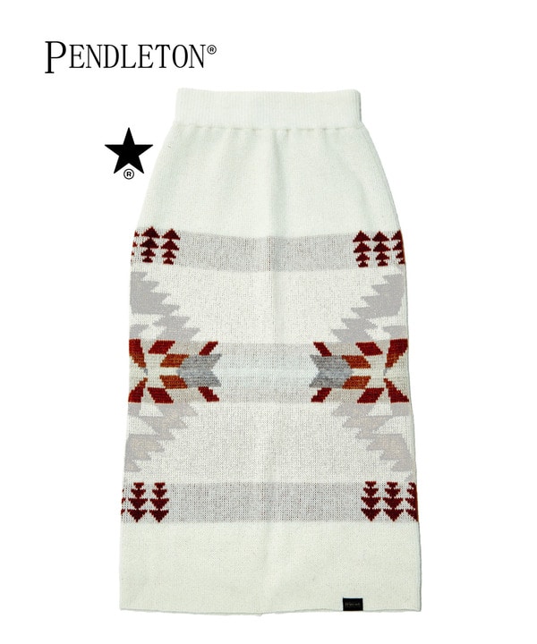 【PENDLETON】KNIT NARROW SKIRT 詳細画像 ホワイト 1