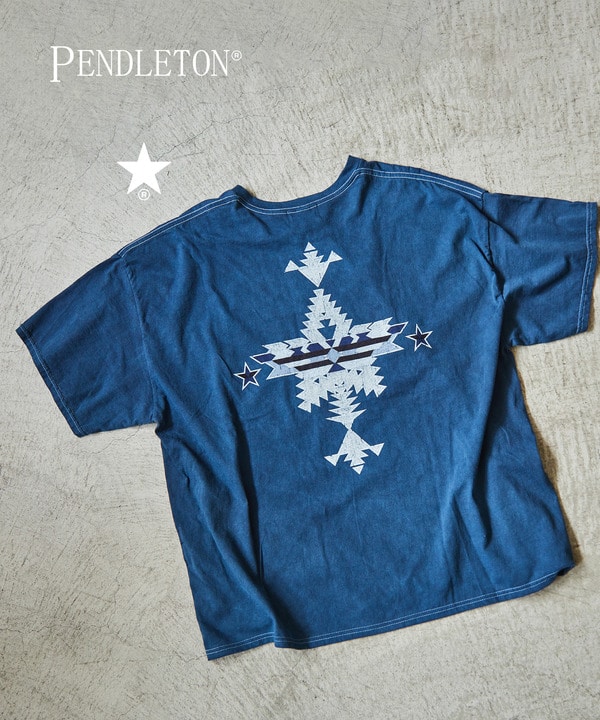 【PENDLETON】BACK PRINT TEE 詳細画像 ブルー 1