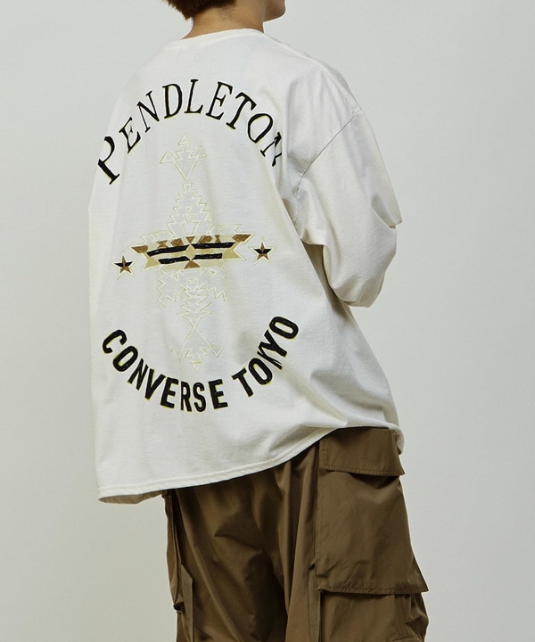 【CONVERSE TOKYO ✕ PENDLETON】BACK PRINT LONGSLEEVE TEE 詳細画像 6