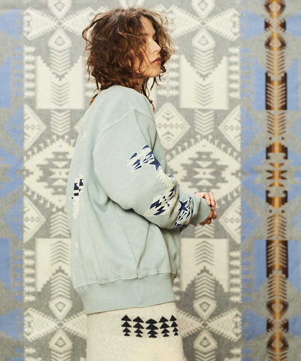 【PENDLETON】BACK PRINT SWEAT 詳細画像 サックスブルー 1