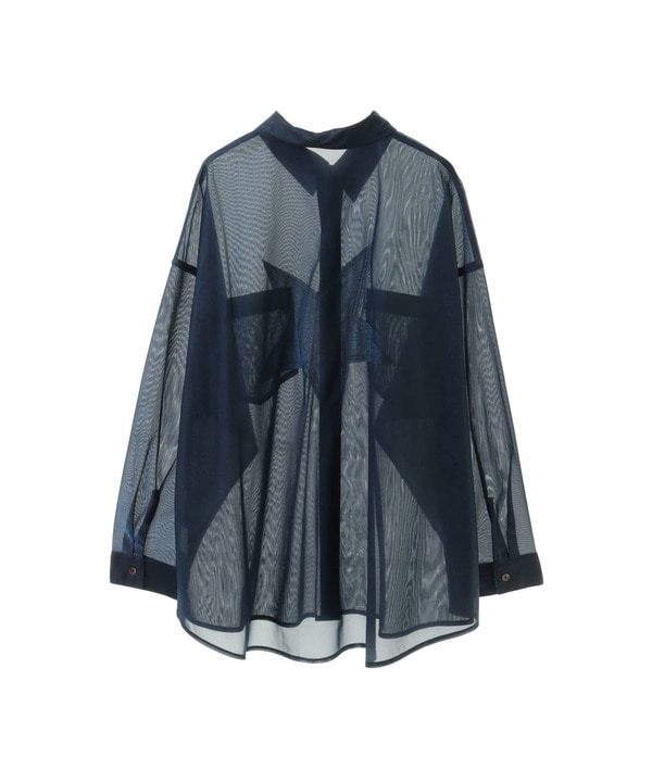 STAR★ PATCH GLITTER SHEER SHIRT 詳細画像 8