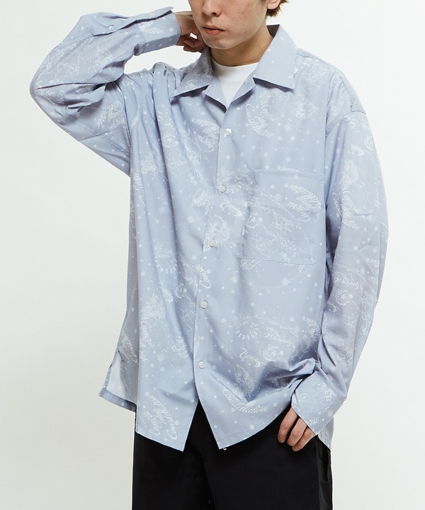 CONSTELLETION OPEN COLLAR SHIRTS 詳細画像 サックスブルー 1