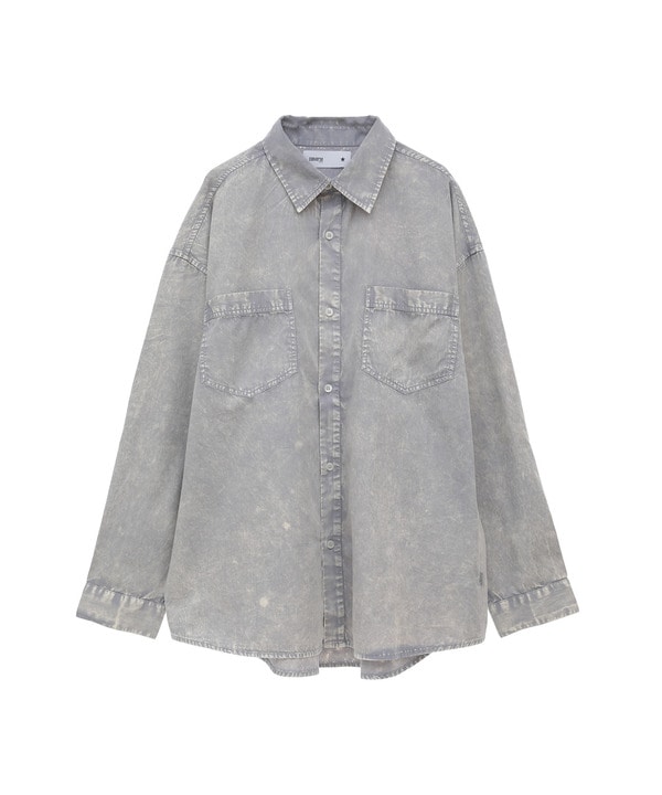 ACID WASH STAR★ PATCH OVER SHIRT 詳細画像 5