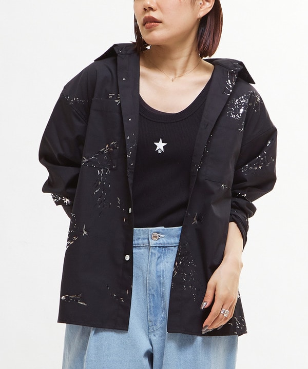 SHOOTING STAR PRINT SHIRT 詳細画像 ブラック 1