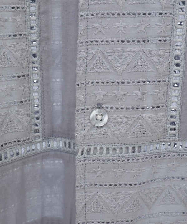 LACE CAMBRIC PATCHWORK SHIRT 詳細画像 26