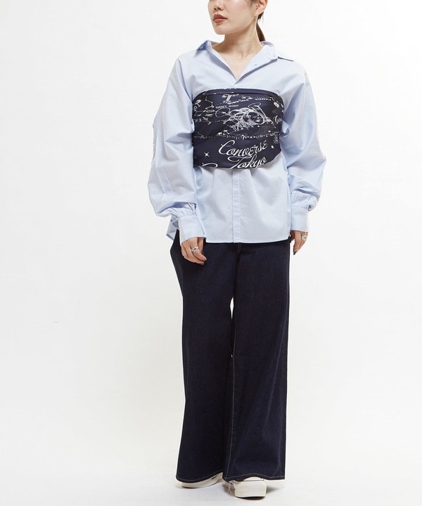 【STAR★LACE】BACK LACE OVERSIZED SHIRTS 詳細画像 10