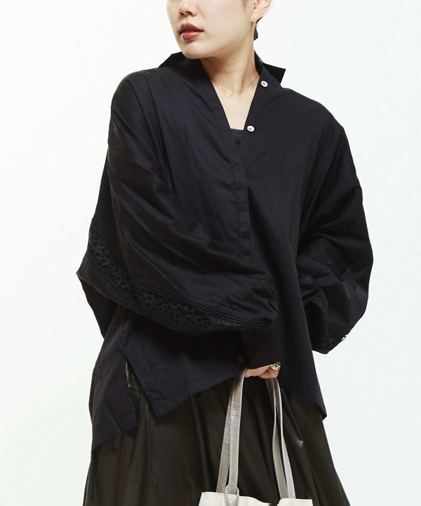 【STAR★LACE】BACK LACE OVERSIZED SHIRTS 詳細画像 19