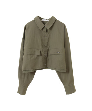 【HL】EDGE CUT CROPPED SHIRT