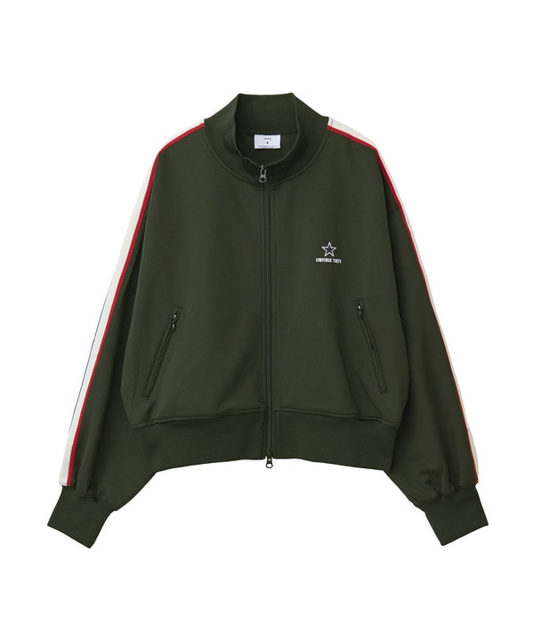 LINE LOOSE SHORT TRACK JACKET(WOMEN'S) 詳細画像 オリーブ 1