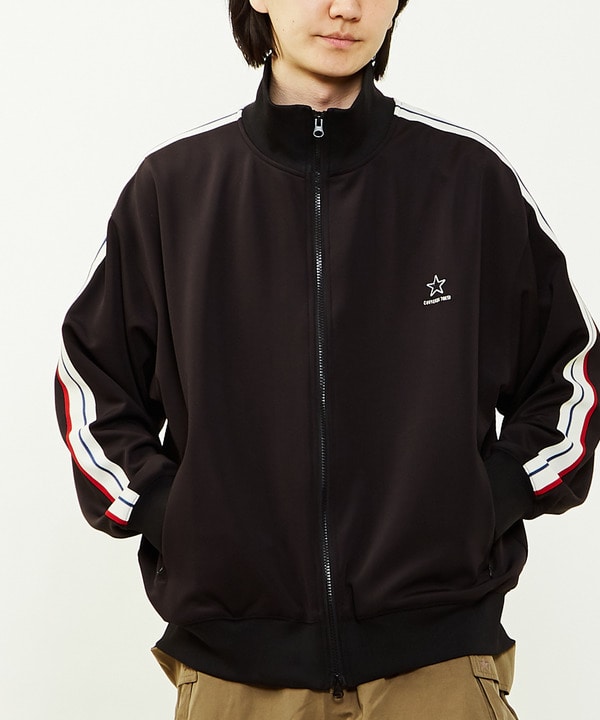 LINE LOOSE TRACK JACKET(UNISEX) 詳細画像 ブラック 1