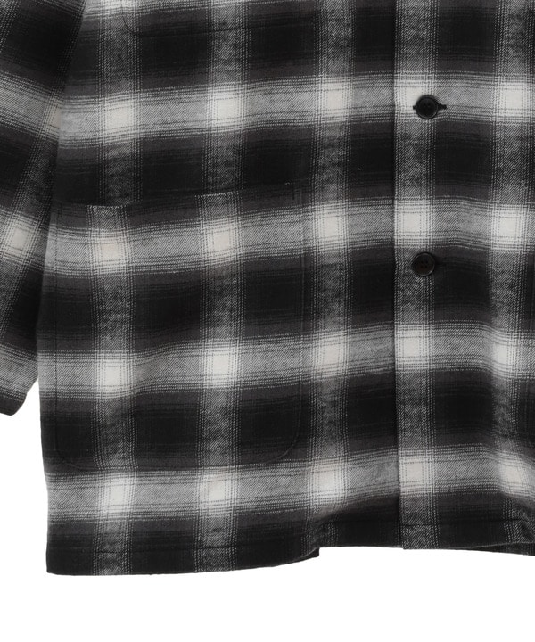 OVERSIZED FLANNEL CHECKED SHIRT JACKET 詳細画像 10