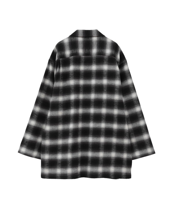 OVERSIZED FLANNEL CHECKED SHIRT JACKET 詳細画像 6