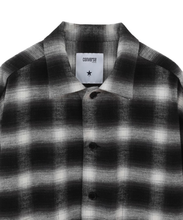 OVERSIZED FLANNEL CHECKED SHIRT JACKET 詳細画像 8