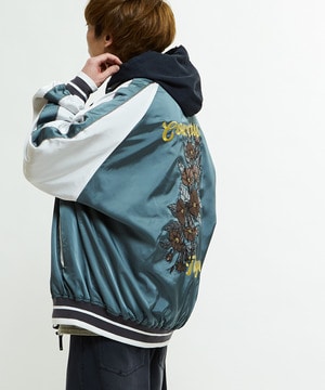 SATIN OVERSIZE SOUVENIR JACKET