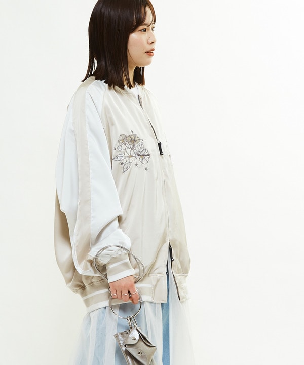 SATIN OVERSIZE SOUVENIR JACKET 詳細画像 10