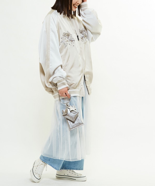 SATIN OVERSIZE SOUVENIR JACKET 詳細画像 12