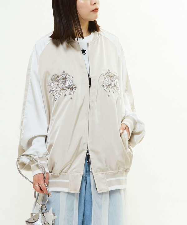 SATIN OVERSIZE SOUVENIR JACKET 詳細画像 21