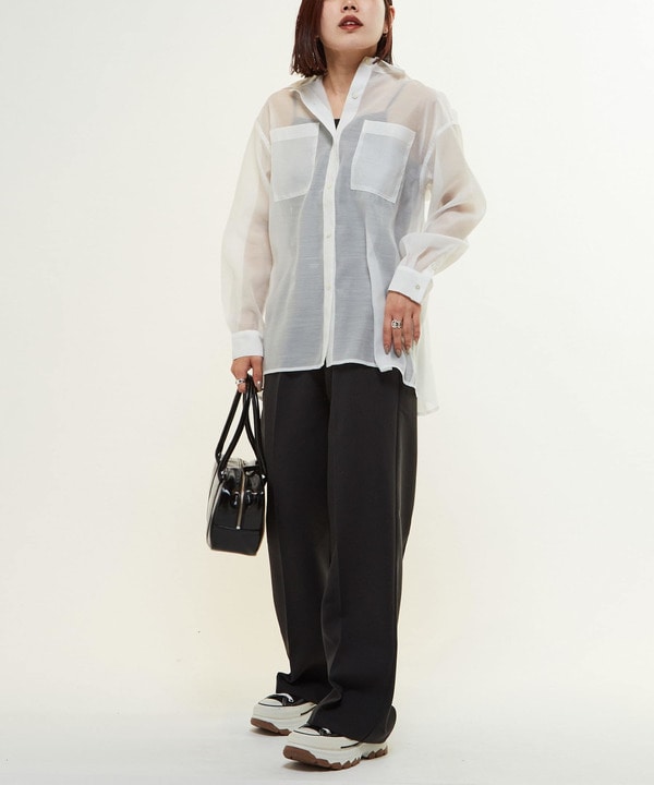 WAIST LOGO SLACKS PANTS 詳細画像 2