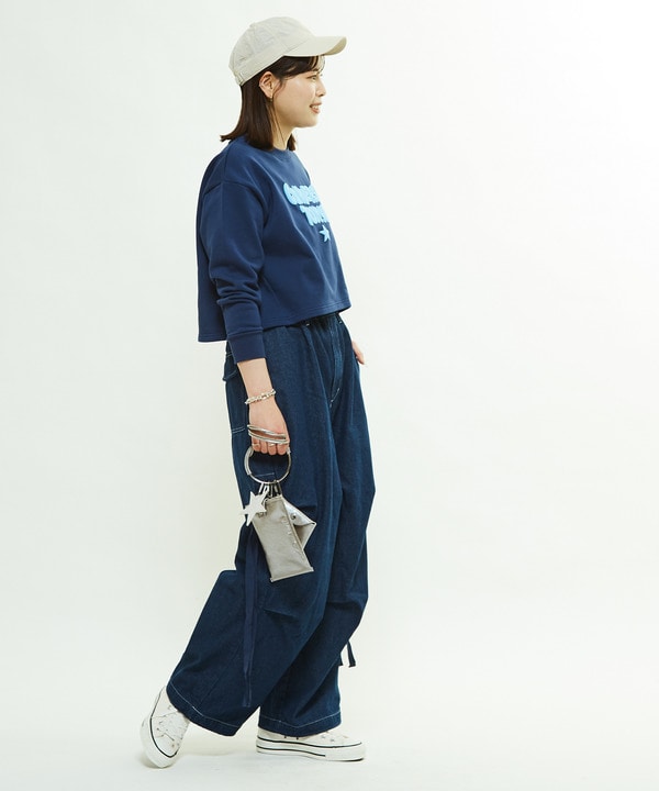 DENIM WIDE CARGO PANTS 詳細画像 4