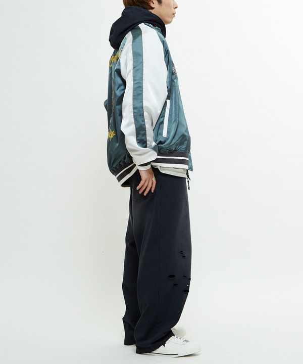 PIGMENT DYE DISTRESSED SWEAT PANTS 詳細画像 4