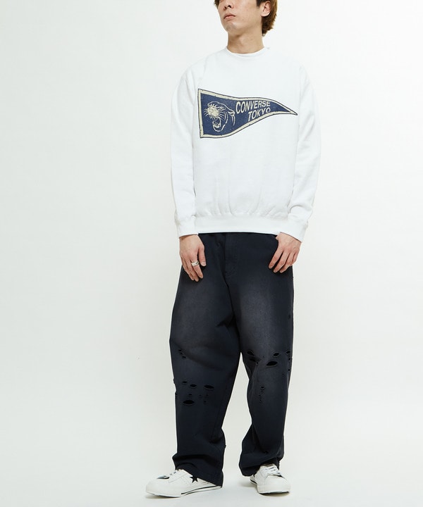 PIGMENT DYE DISTRESSED SWEAT PANTS 詳細画像 5