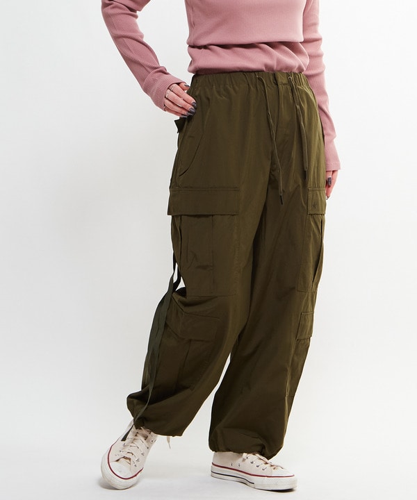 MILITARY MULTI POCKET WIDE CARGO PANTS 詳細画像 オリーブ 1