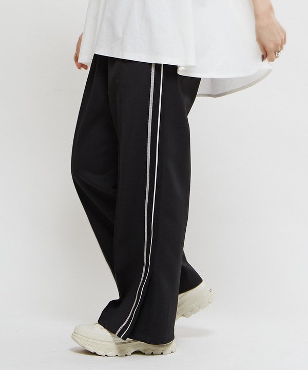 SIDE LINE LOOSE TRACK PANTS 詳細画像 ブラック 1