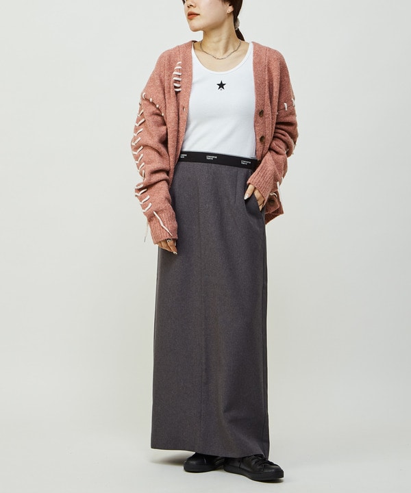 WAIST LOGO NARROW SKIRT 詳細画像 2