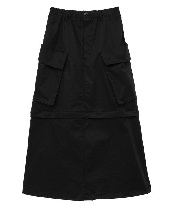 2WAY DETACHABLE MILITARY CARGO SKIRT 詳細画像 ブラック 1