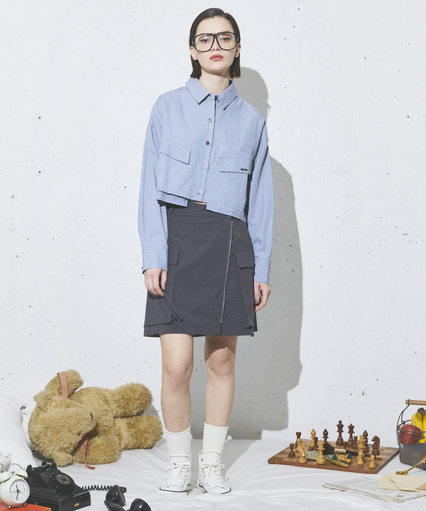 【HL】WRAP ZIP APRON SKIRT(SET UP) 詳細画像 4