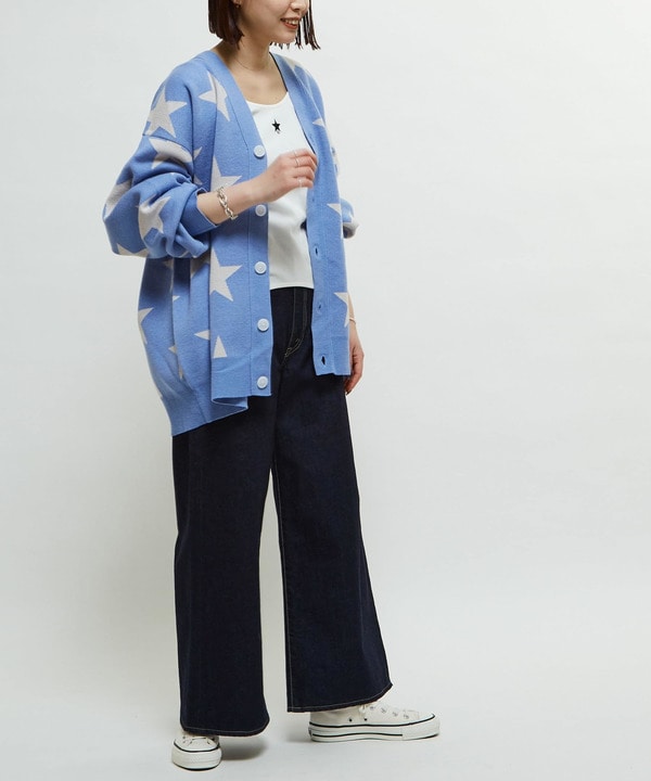 STAR★ JACQUARD KNIT CARDIGAN 詳細画像 2