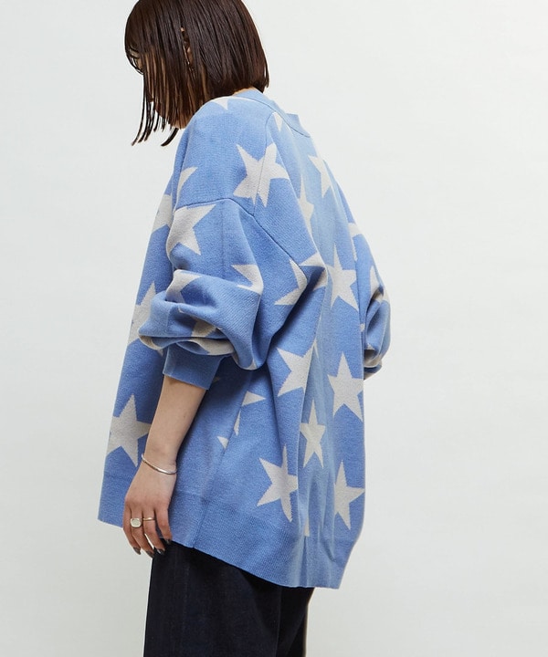 STAR★ JACQUARD KNIT CARDIGAN 詳細画像 3