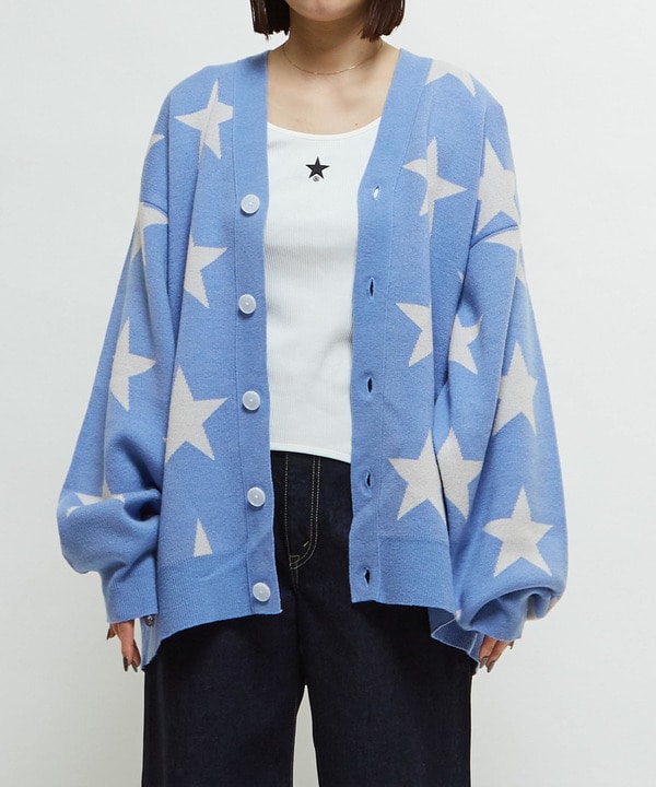 STAR★ JACQUARD KNIT CARDIGAN 詳細画像 4